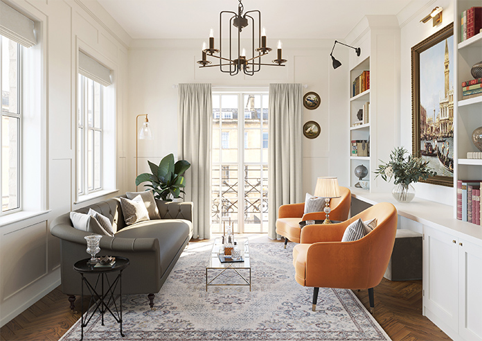 Atina (Blackout), Orange Splash - Made to Measure Curtains - Image 15